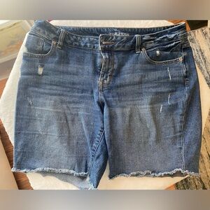 Maurice’s Distressed Blue Jean Shorts